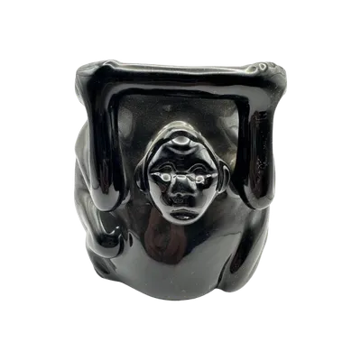 Vaso monito de obsidiana