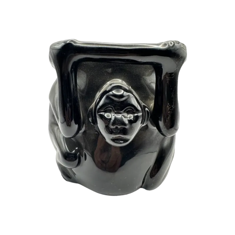 Vaso monito de obsidiana